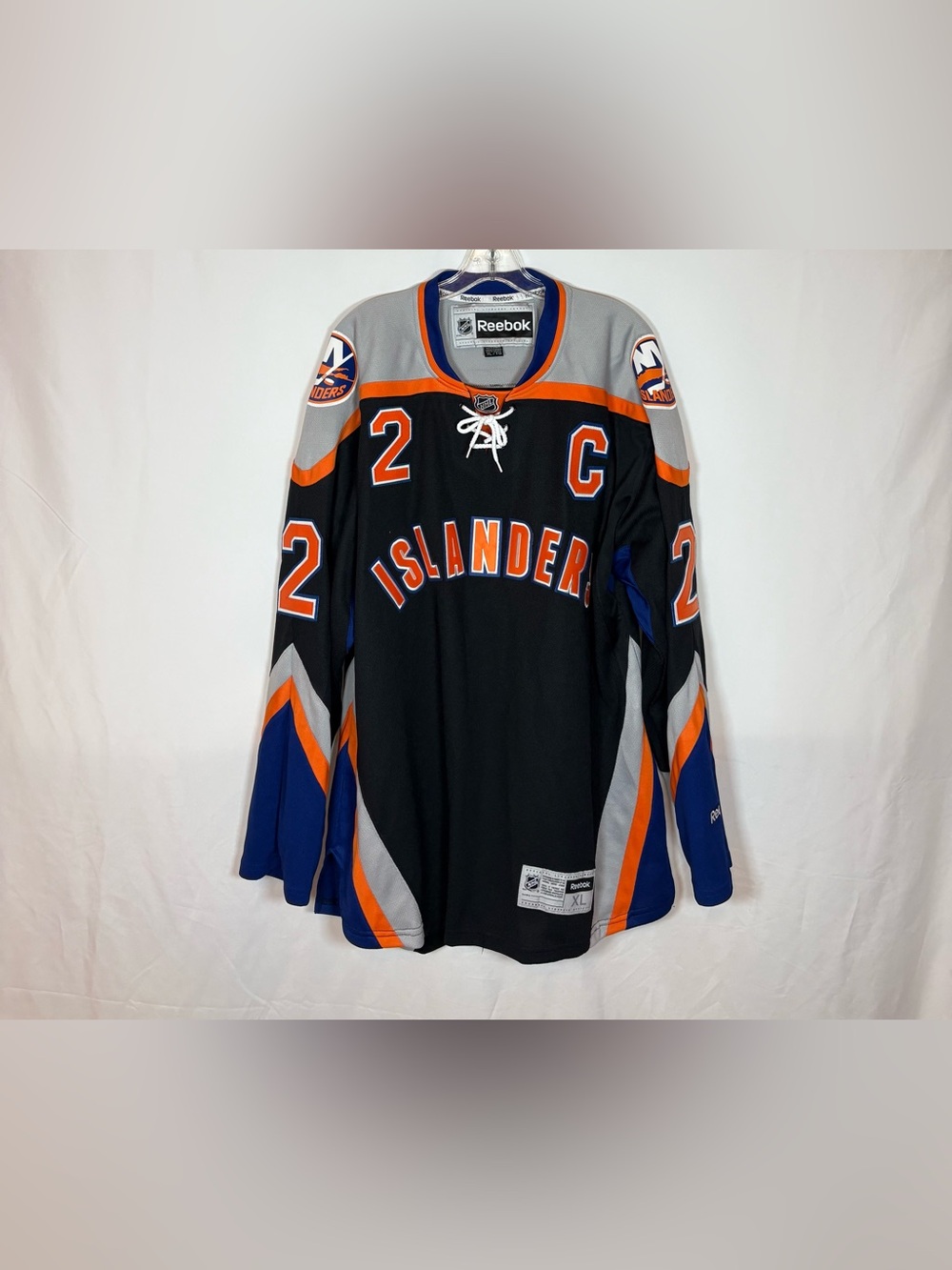 Reebok New York Islanders #2 Streit Alternate Hockey Jersey Size XL